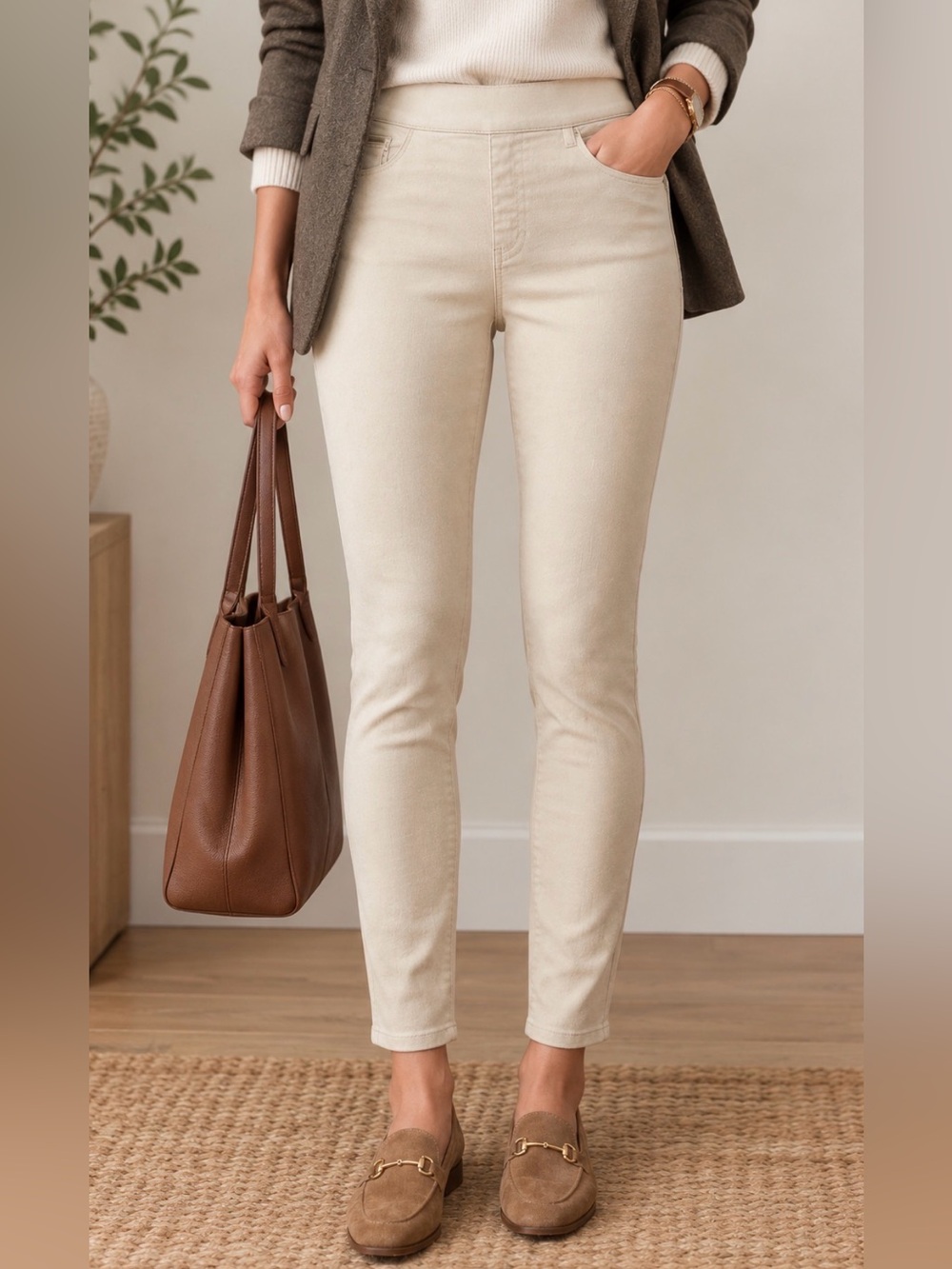 ❤️ Tommy Hilfiger Stretch Soft Pull On Ankle Chino Pants